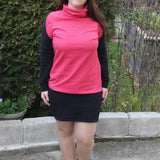 Hoodie(kleid) Leevke Gr. 32-52 inkl. Beamerdatei - Sewando