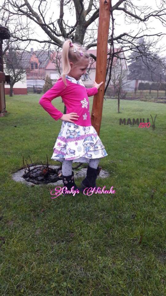 Kleid Lykka Kids Gr. 104-158 Schnittmuster - Sewando