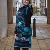 Hoodie(kleid) Leevke Gr. 32-52 inkl. Beamerdatei - Sewando