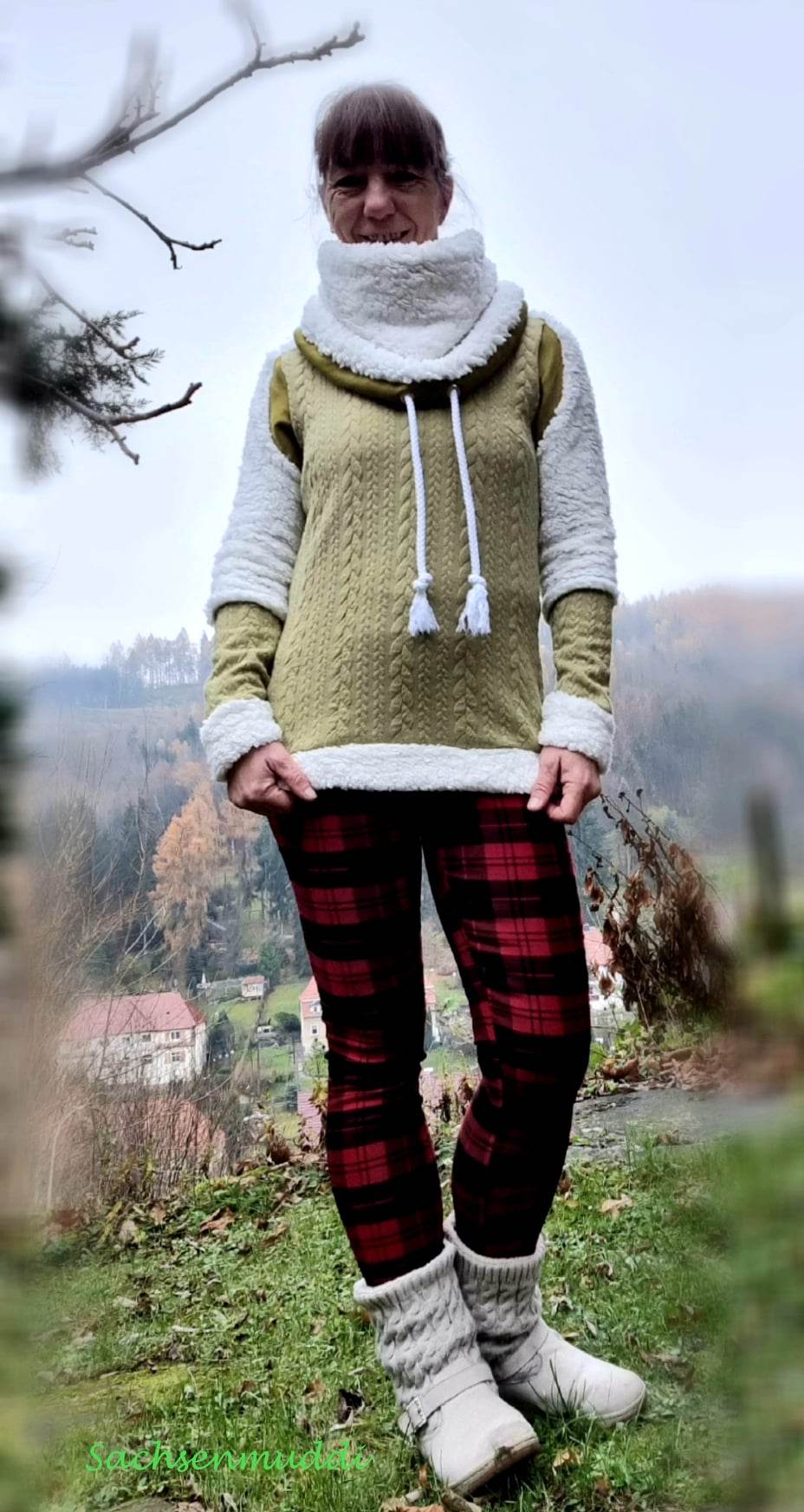 Hoodie(kleid) Leevke Gr. 32-52 inkl. Beamerdatei - Sewando