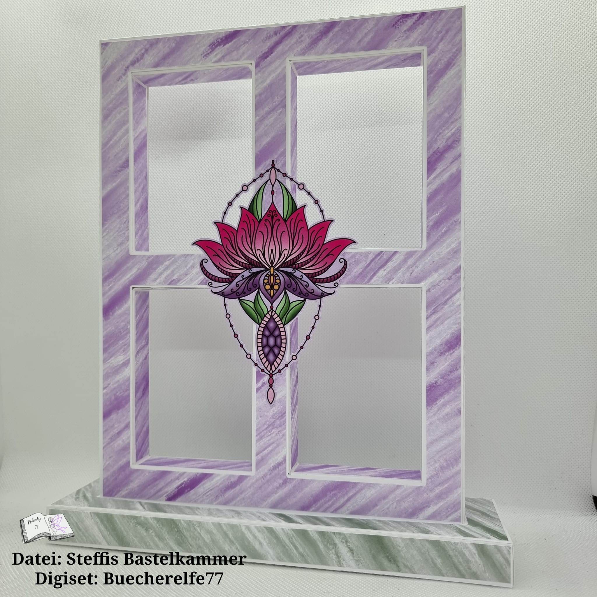 Digiset Lotusblume Plotten, Sublimation, Drucken, Digistamp - Sewando