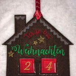 Stickdatei - Adventskalender Lebkuchenhaus - Sewando