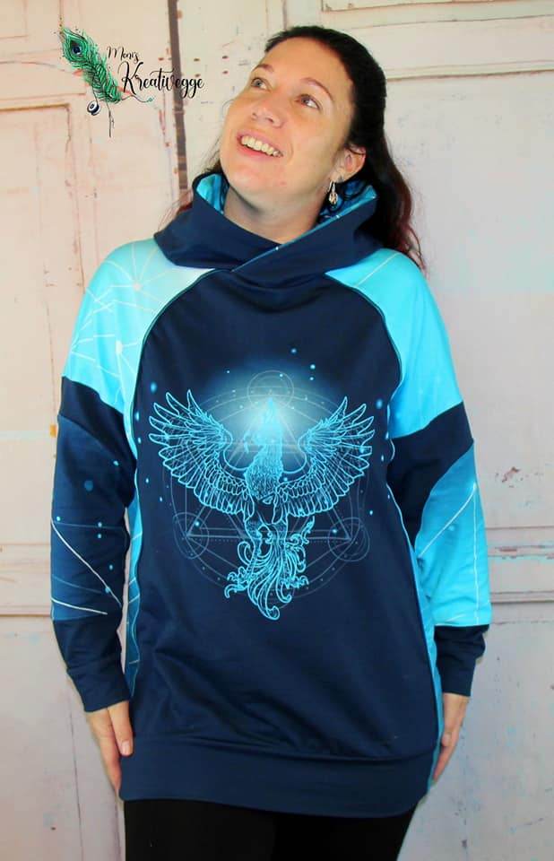 Schnittmuster Baggyhood Gr. 32 bis 54 - Sewando