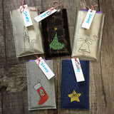 Schokoladen-Hüllen in 4 Größen (Single Line X-Mas) - Sewando