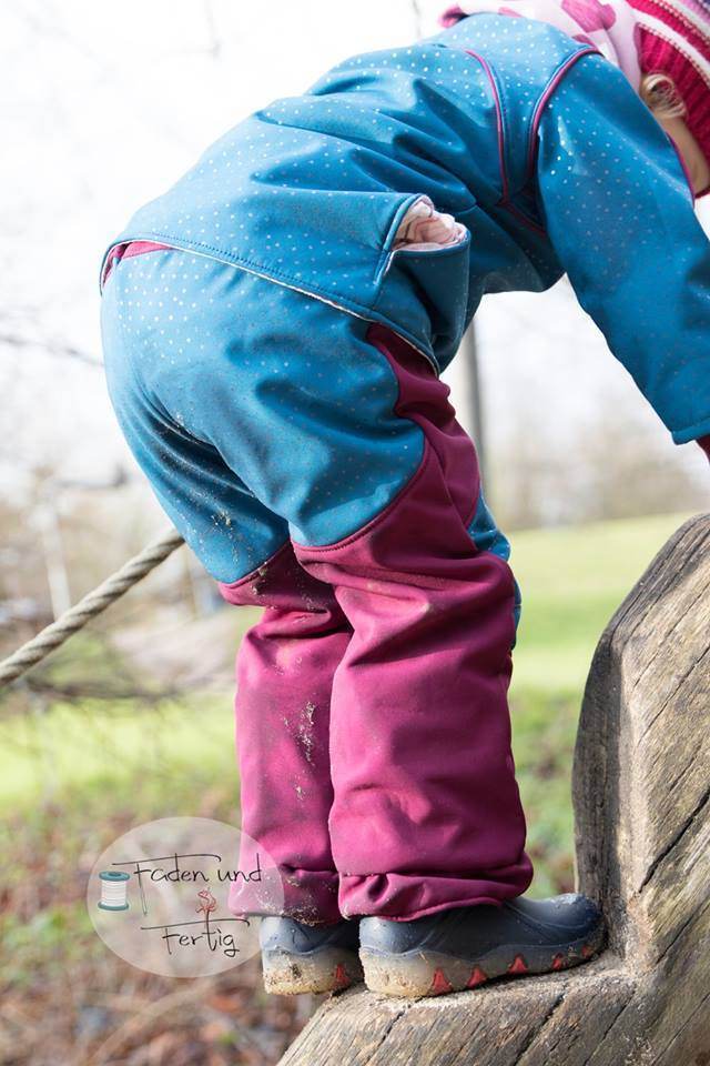 Big Outdoorhose, Matschhose, Regenhose, Tobehose - für 105cm-140cm Körpergröße - Sewando