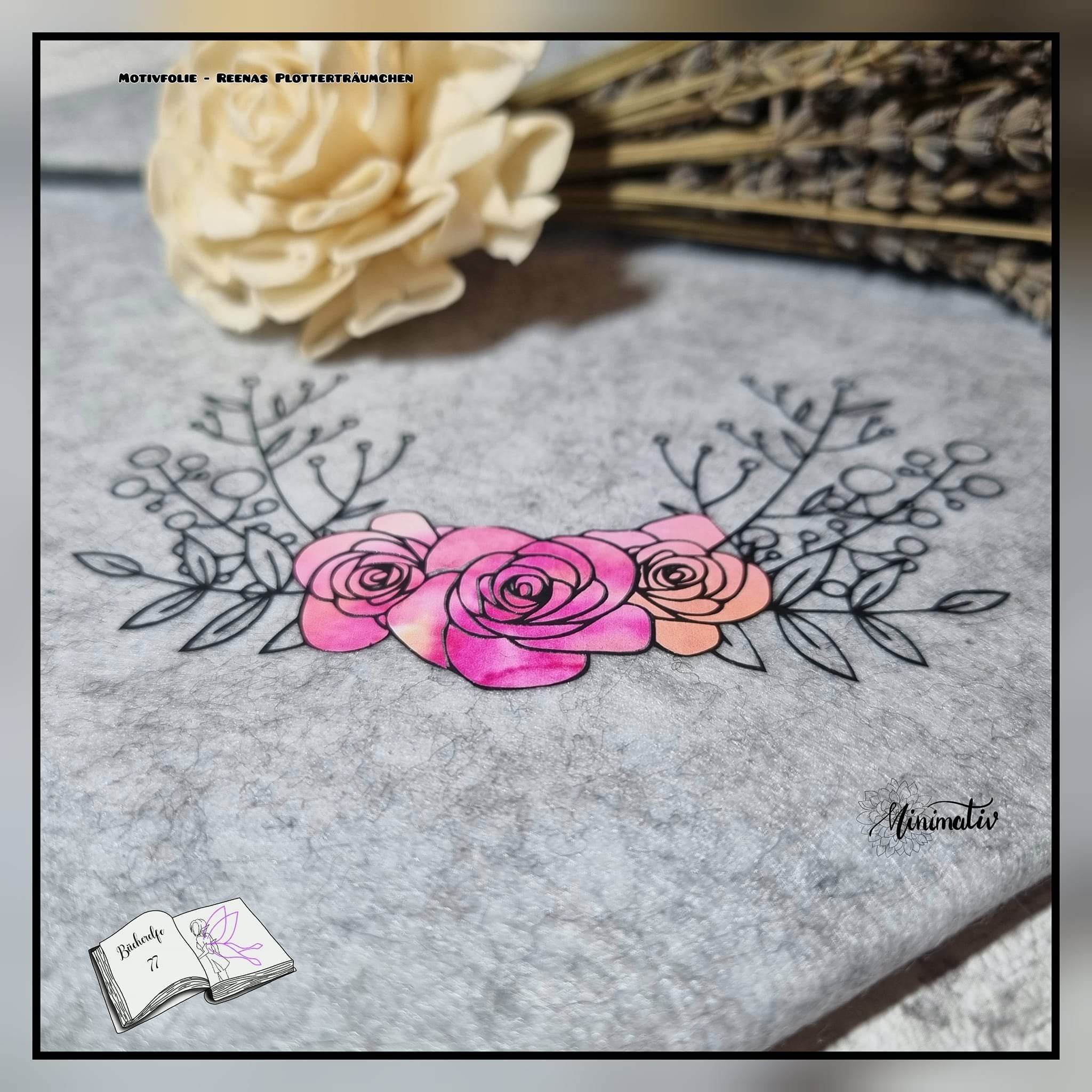 Digiset Blumenkatze Plotten, Sublimation, Drucken, Digistamp - Sewando