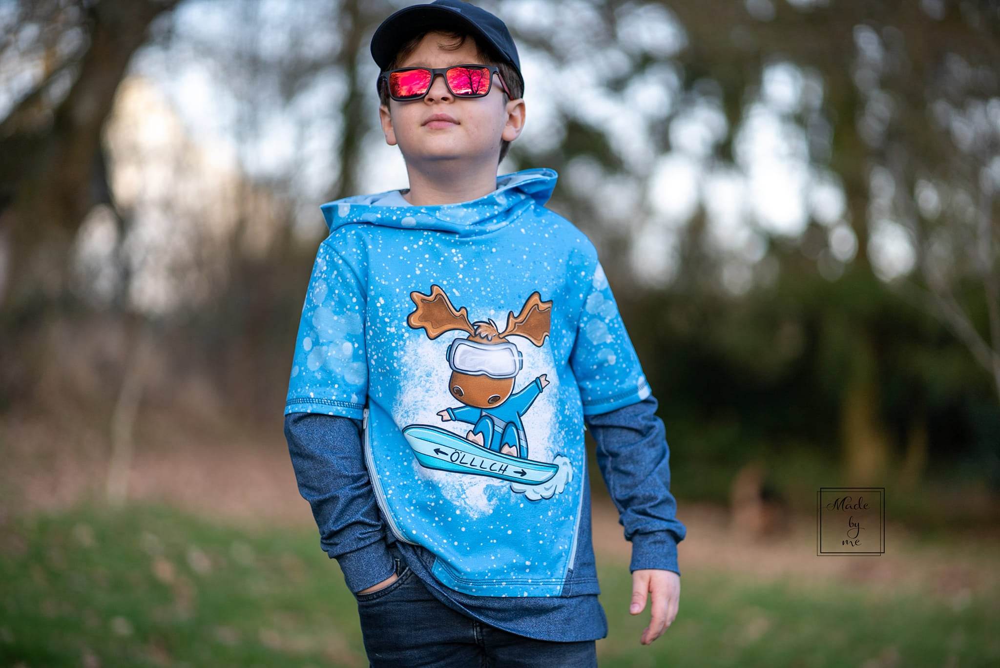 Hoodie Mini Mikael Größe 86-122 inkl. Beamerdatei - Sewando