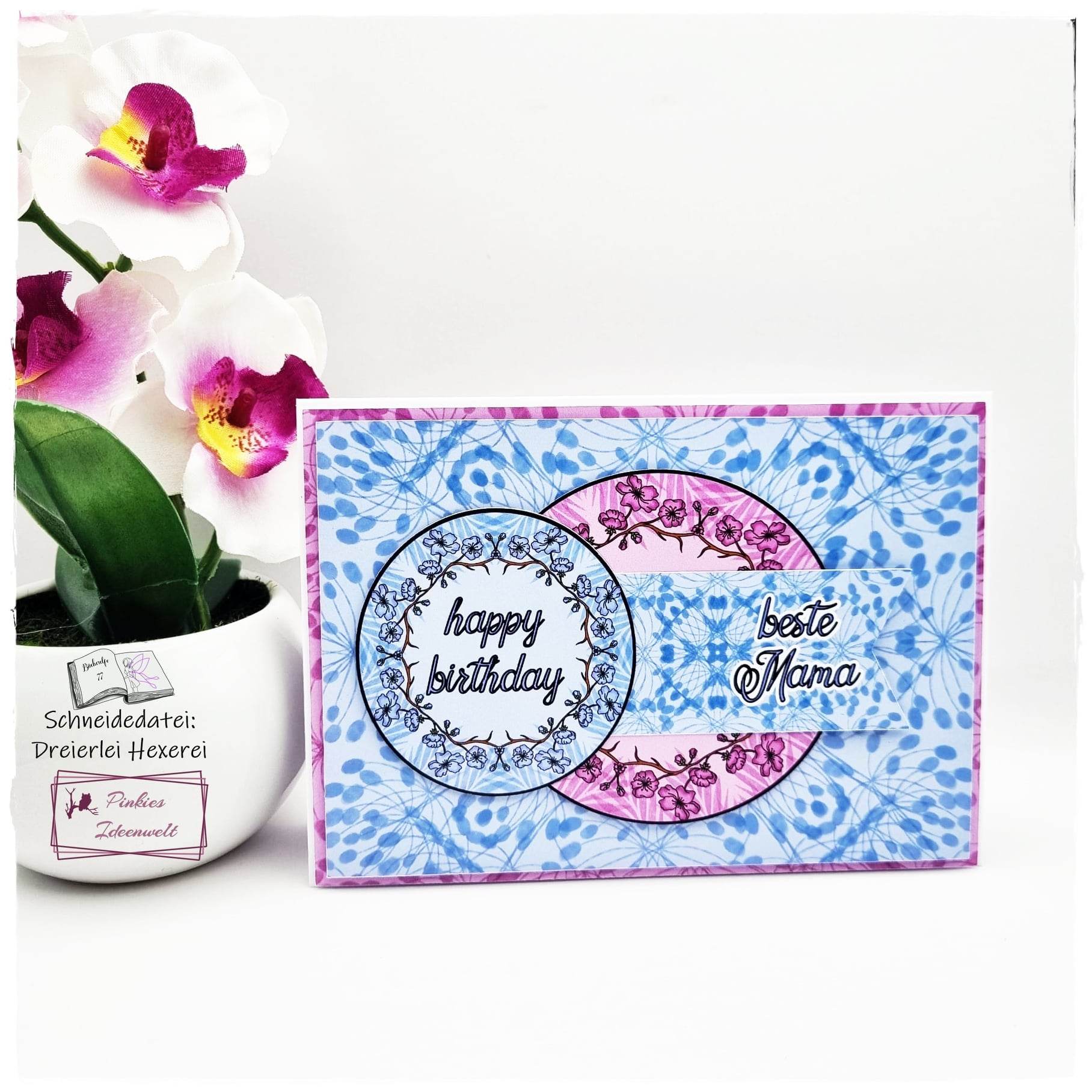 Digiset Blumen Kranz Plotten, Sublimation, Drucken, Digistamp - Sewando