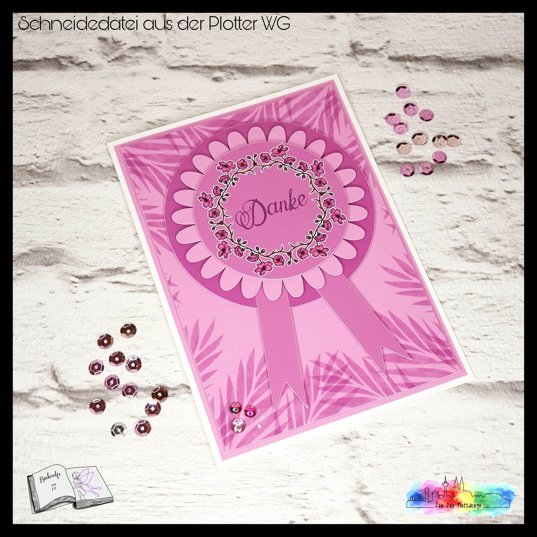 Digiset Blumen Kranz Plotten, Sublimation, Drucken, Digistamp - Sewando
