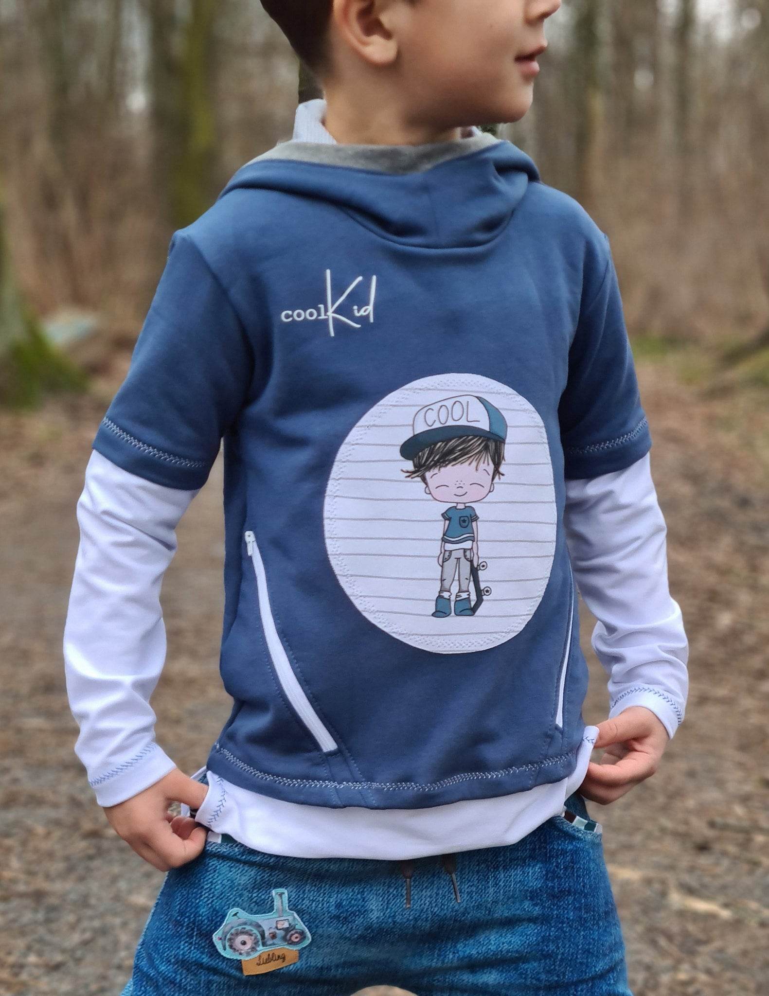 Hoodie Junior Mikael Größe 122-176 inkl. Beamerdatei - Sewando