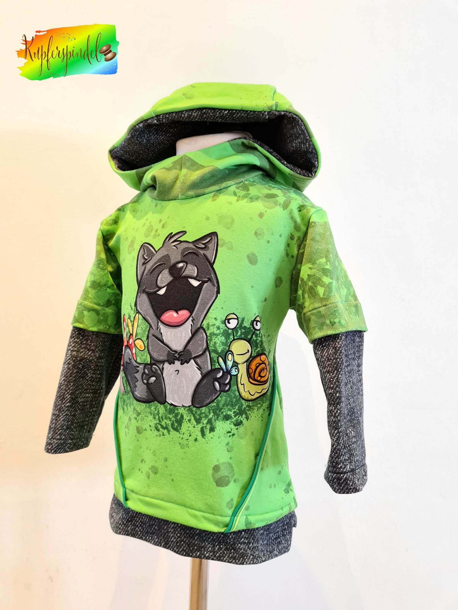 Hoodie Mini Mikael Größe 86-122 inkl. Beamerdatei - Sewando