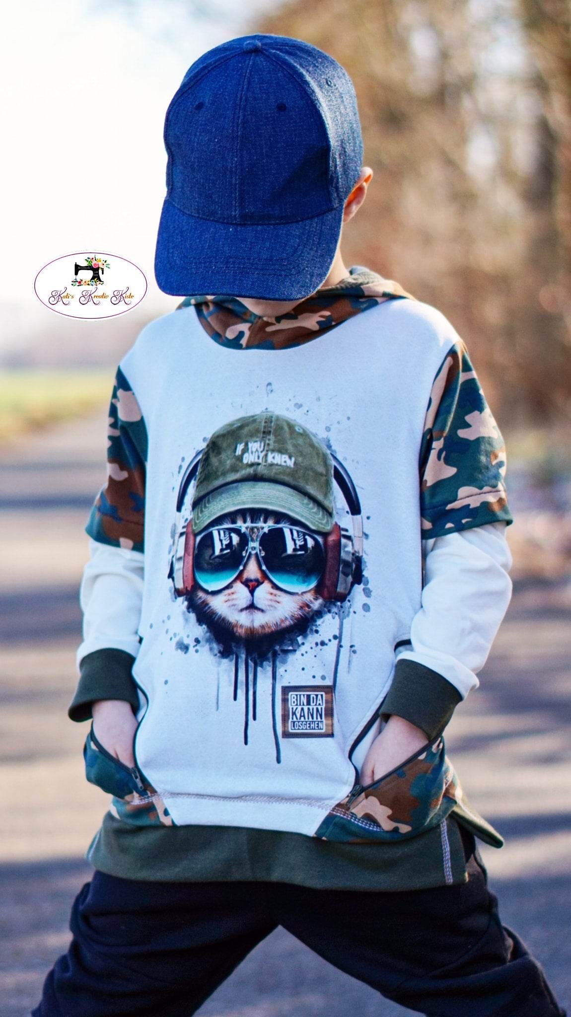 Hoodie Mini Mikael Größe 86-122 inkl. Beamerdatei - Sewando