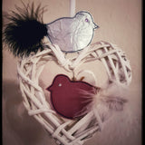 Stickdatei - ITH Blumenstecker / Stabfiguren Hase, Schmetterling und Vogel - Sewando