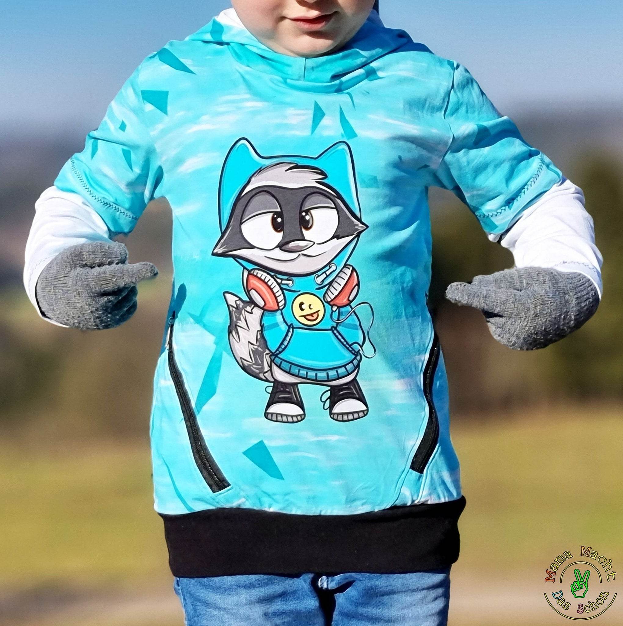 Hoodie Mini Mikael Größe 86-122 inkl. Beamerdatei - Sewando