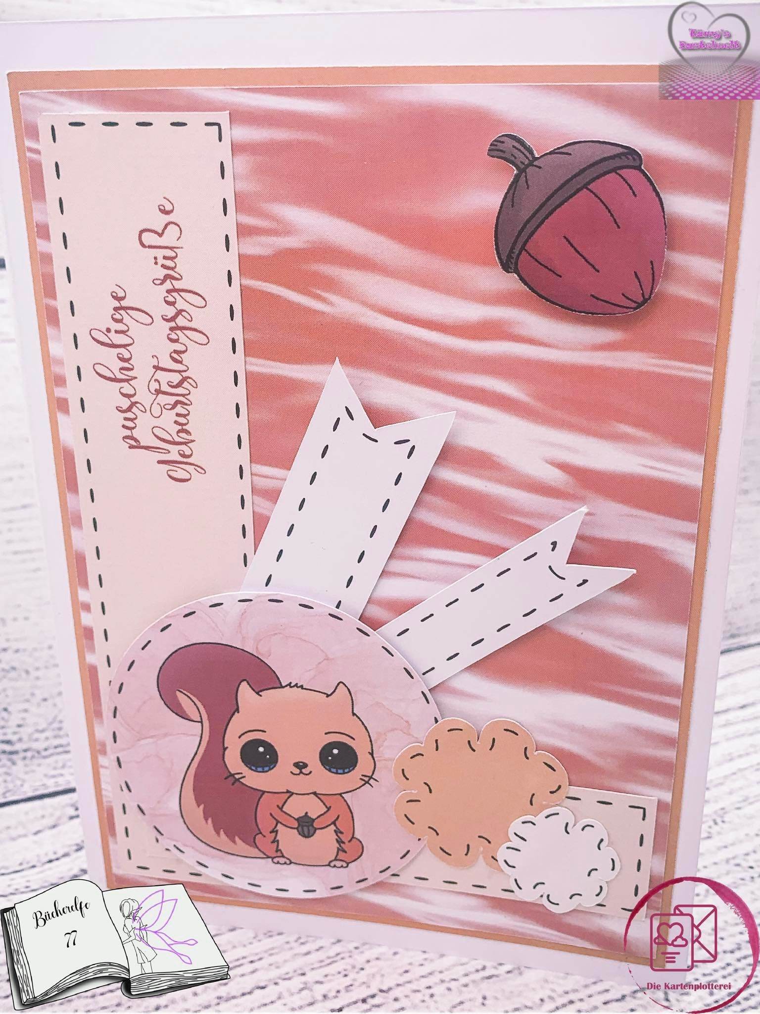 Digiset Eichhörnchen Puschel Plotten, Sublimation, Drucken, Digistamp - Sewando