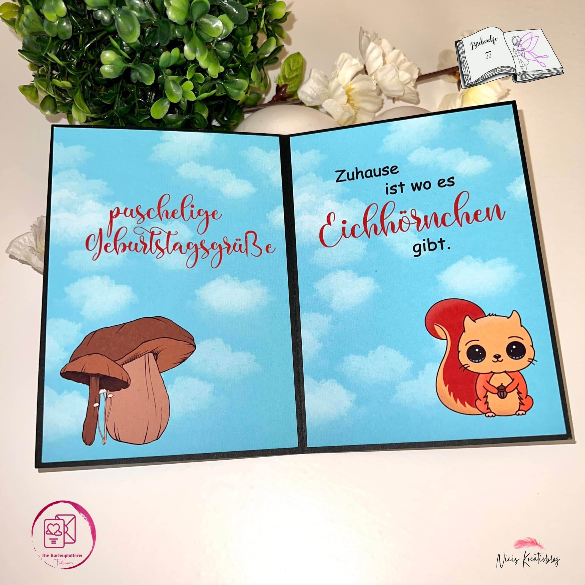 Digiset Eichhörnchen Puschel Plotten, Sublimation, Drucken, Digistamp - Sewando