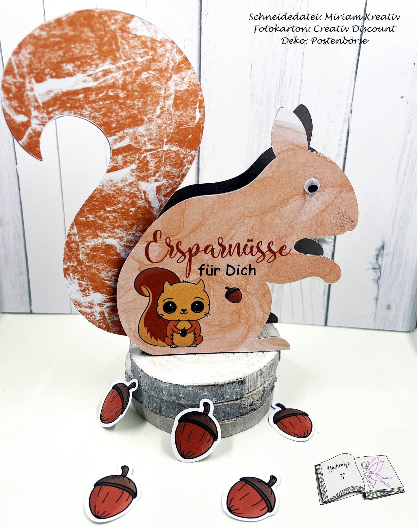 Digiset Eichhörnchen Puschel Plotten, Sublimation, Drucken, Digistamp - Sewando