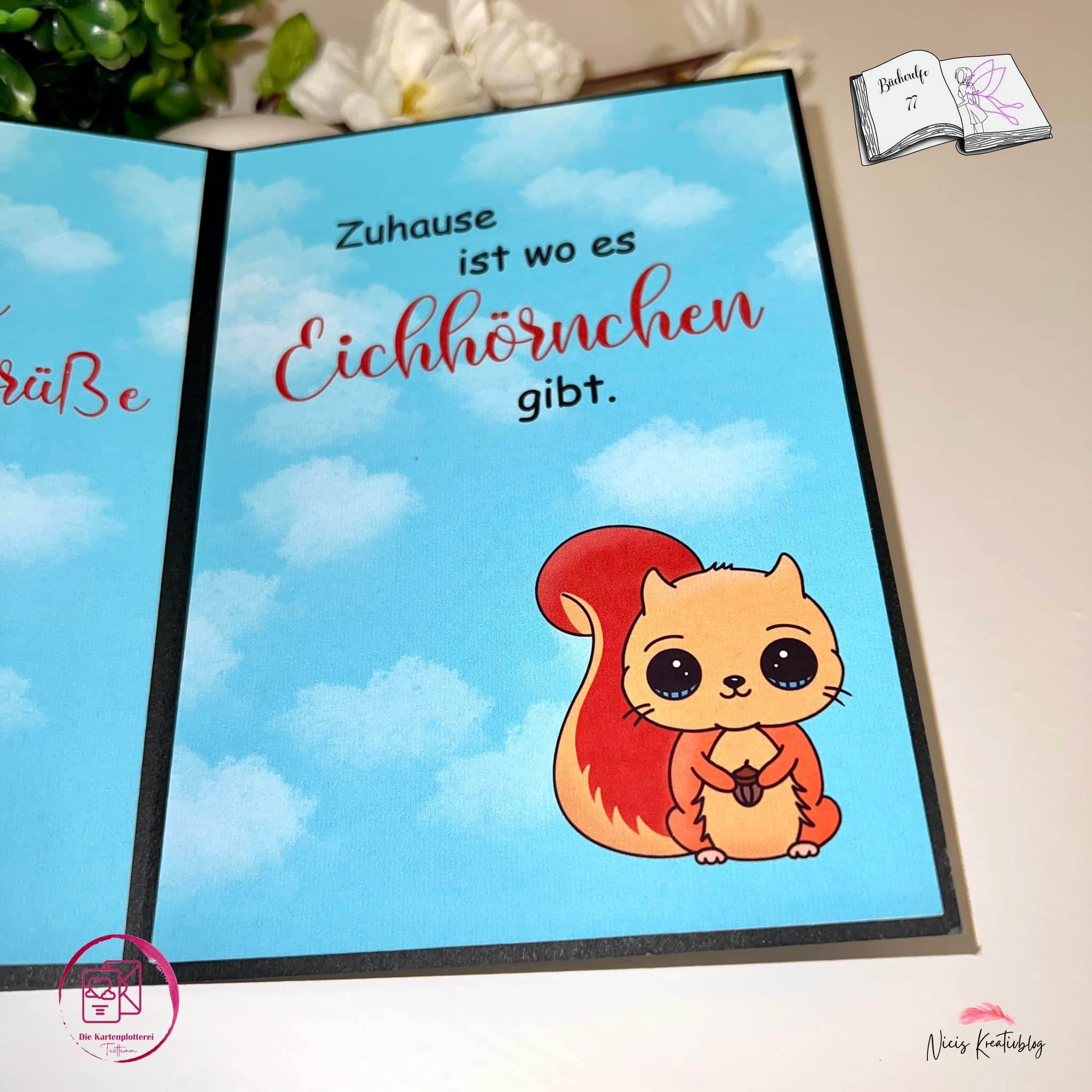 Digiset Eichhörnchen Puschel Plotten, Sublimation, Drucken, Digistamp - Sewando