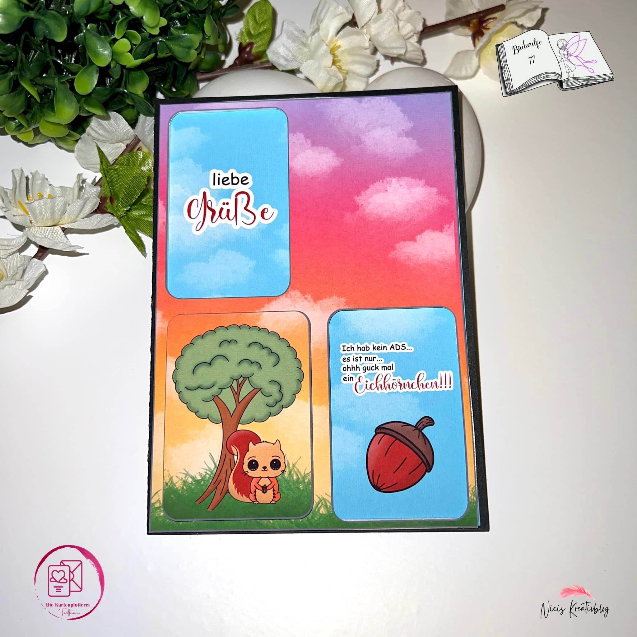 Digiset Eichhörnchen Puschel Plotten, Sublimation, Drucken, Digistamp - Sewando