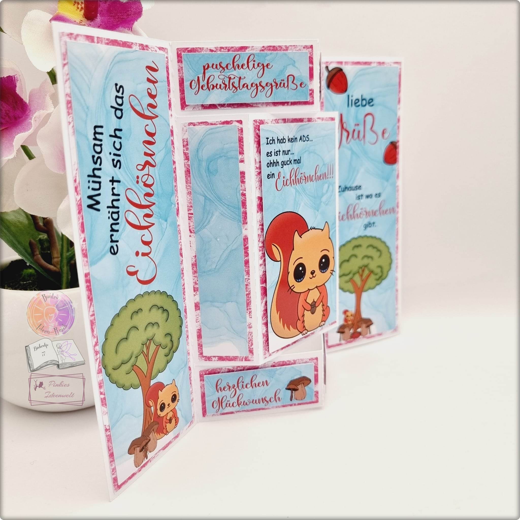 Digiset Eichhörnchen Puschel Plotten, Sublimation, Drucken, Digistamp - Sewando