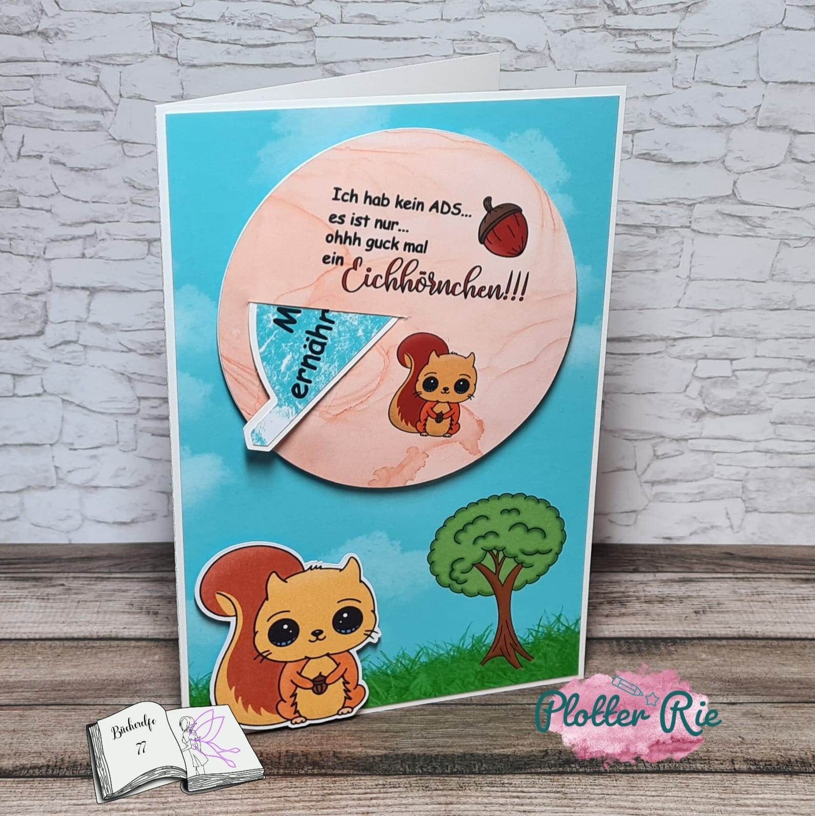 Digiset Eichhörnchen Puschel Plotten, Sublimation, Drucken, Digistamp - Sewando