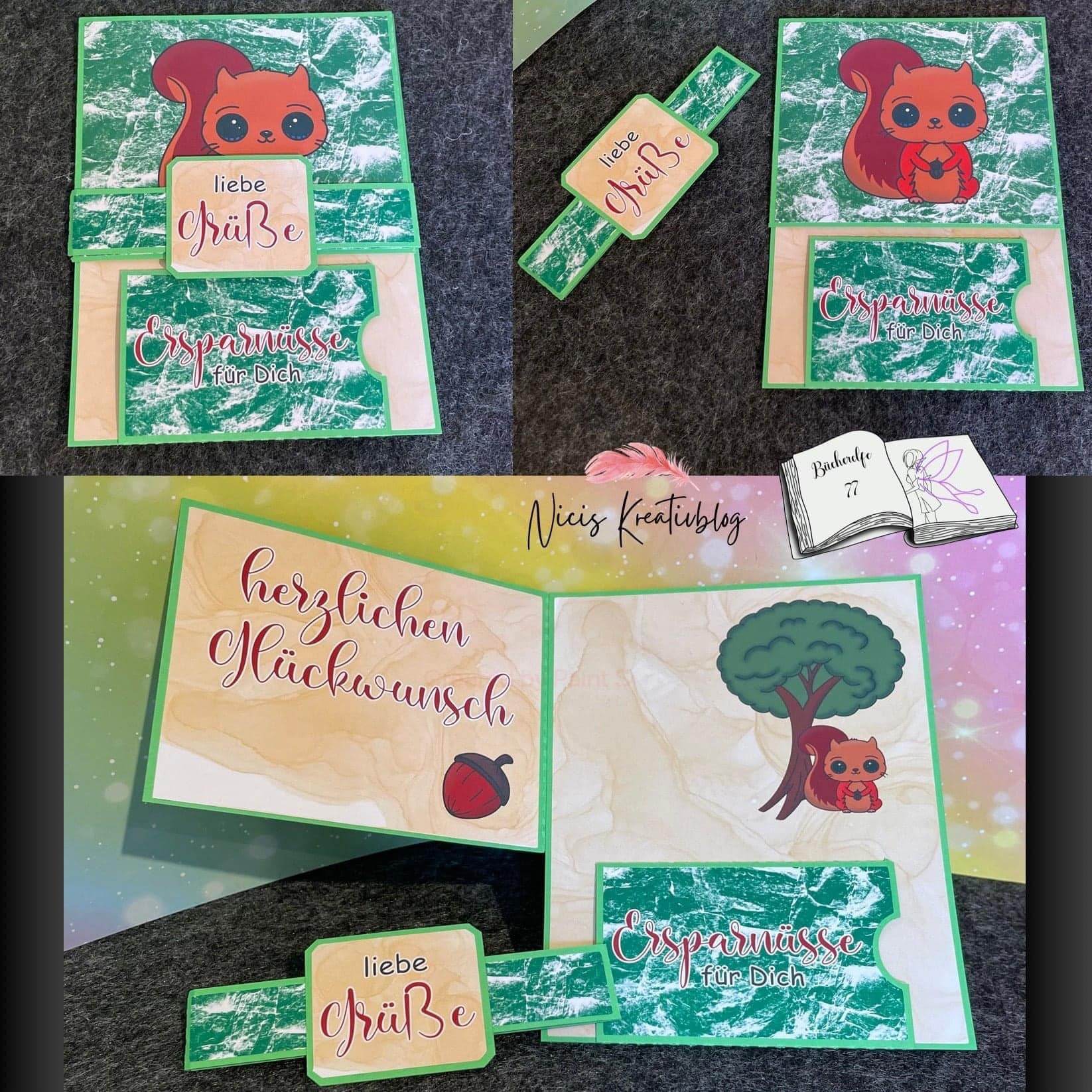 Digiset Eichhörnchen Puschel Plotten, Sublimation, Drucken, Digistamp - Sewando