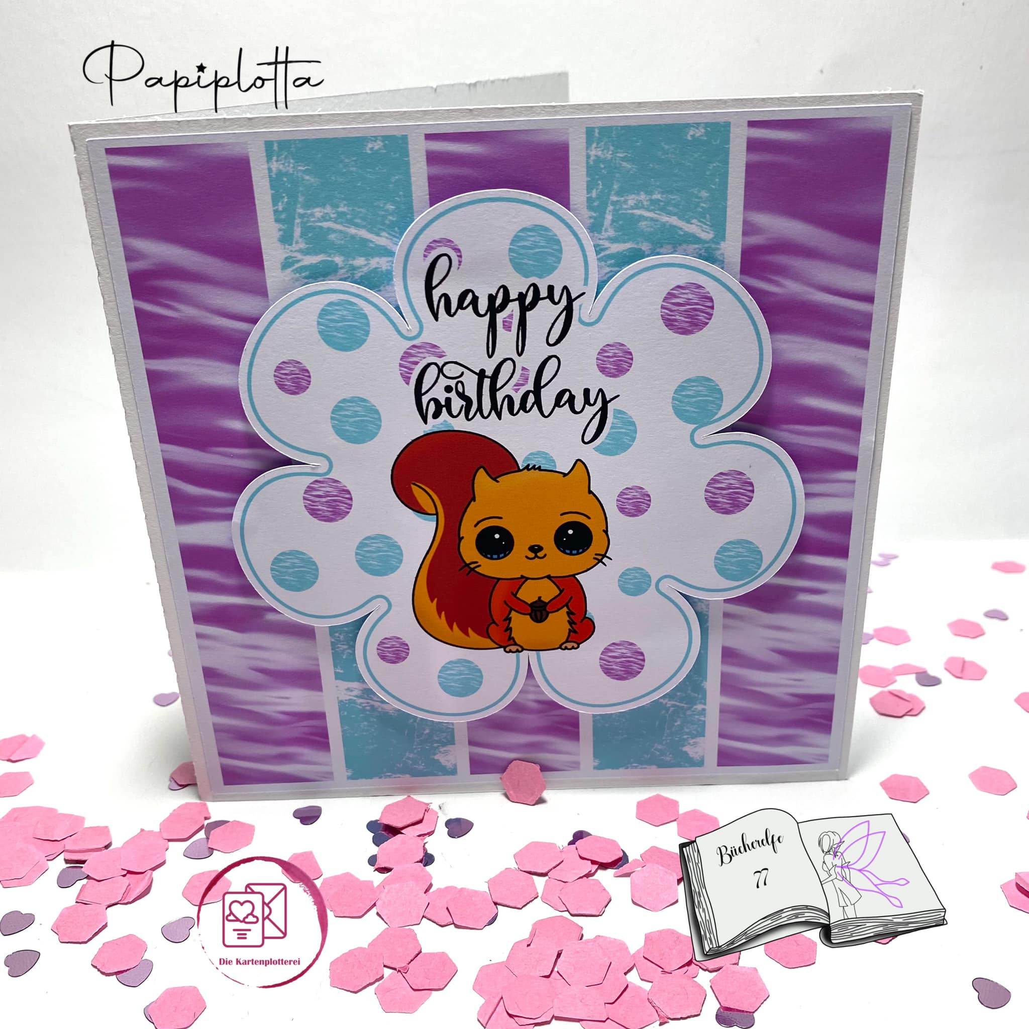 Digiset Eichhörnchen Puschel Plotten, Sublimation, Drucken, Digistamp - Sewando