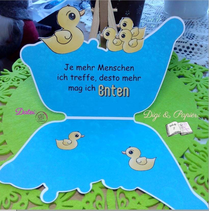 Digiset Ente gut alles gut Plotterdatei, Sublimation, Digistamp, Digipaper - Sewando