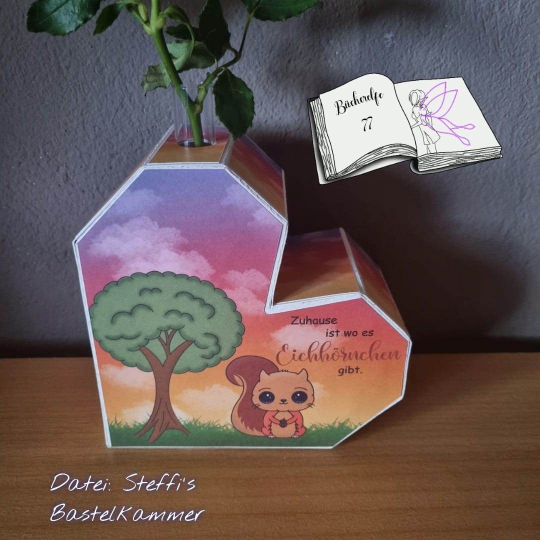 Digiset Eichhörnchen Puschel Plotten, Sublimation, Drucken, Digistamp - Sewando