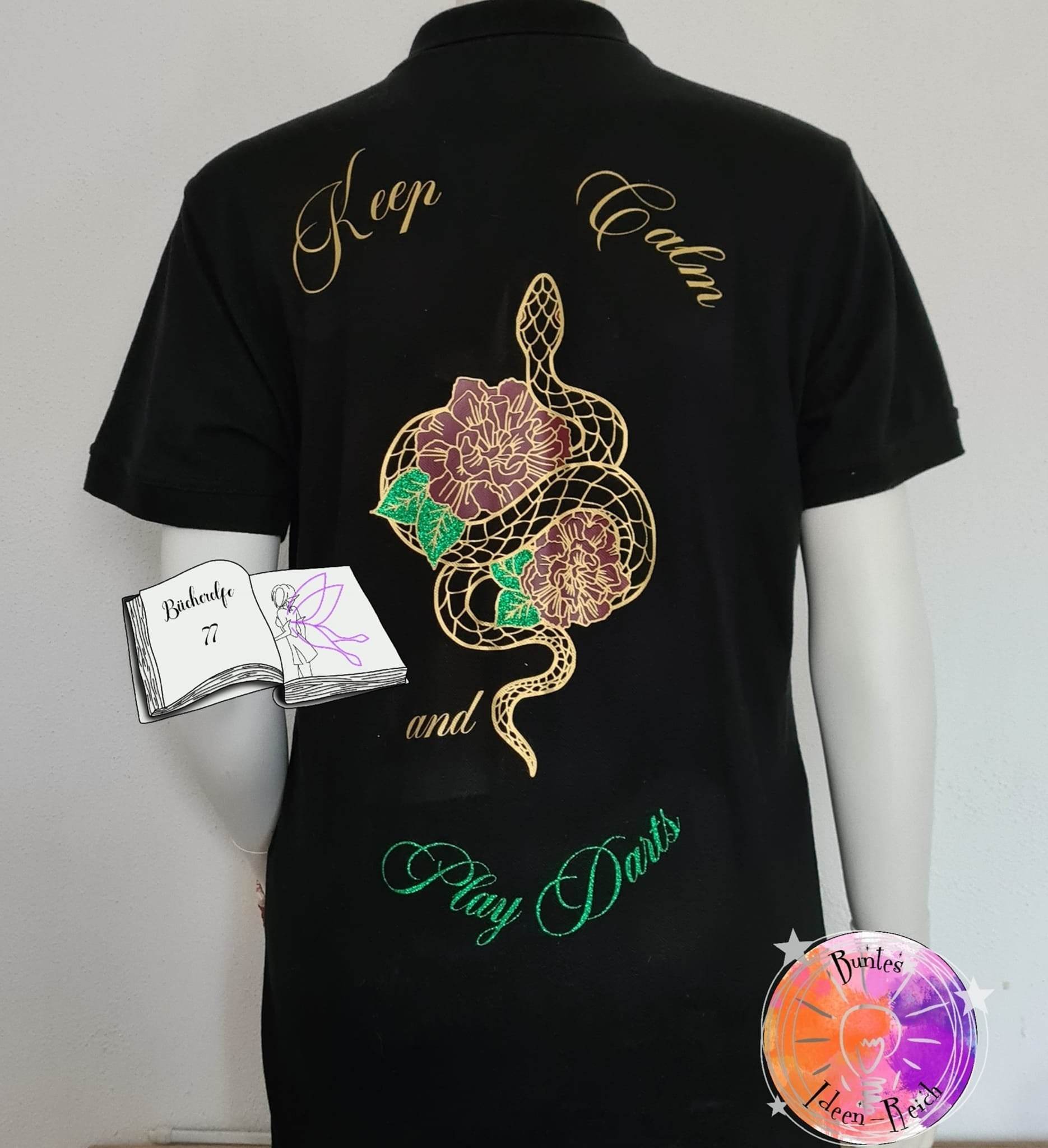 Digiset Schlange mit Nelken Sublimation, Digistamp, Digipaper - Sewando