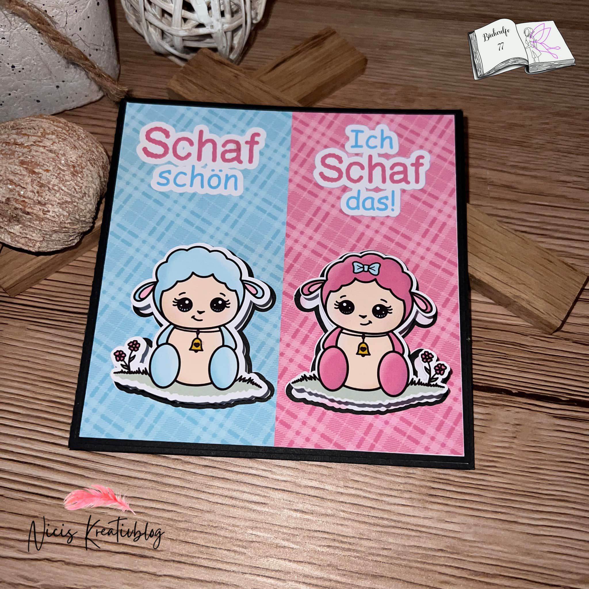Digiset little sheep Plotten, Sublimation, Drucken, Digistamp, Digipaper - Sewando