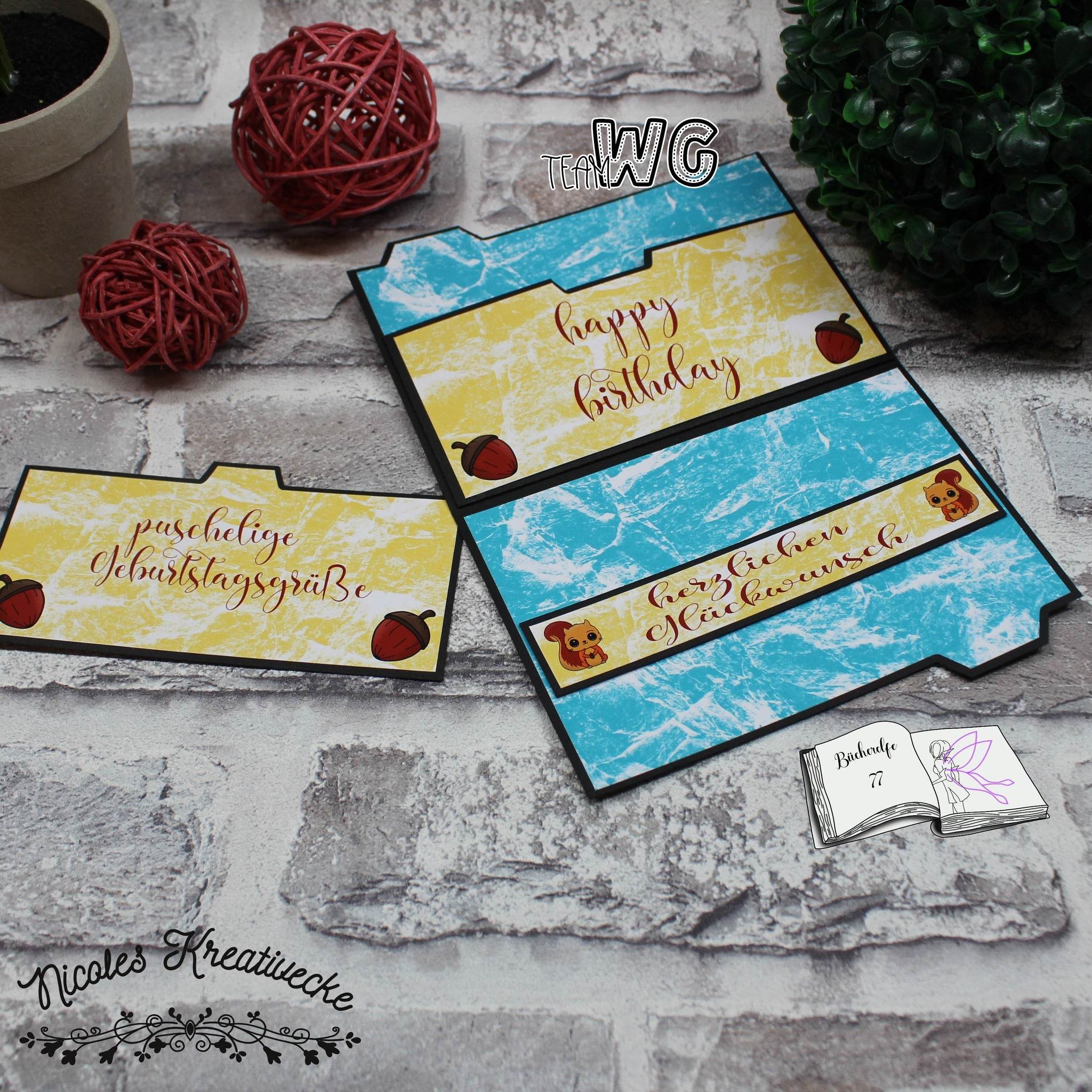 Digiset Eichhörnchen Puschel Plotten, Sublimation, Drucken, Digistamp - Sewando