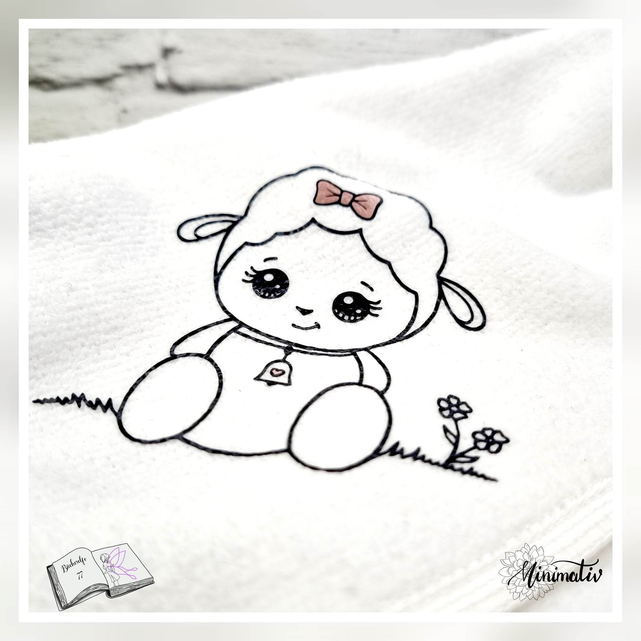 Digiset little sheep Plotten, Sublimation, Drucken, Digistamp, Digipaper - Sewando