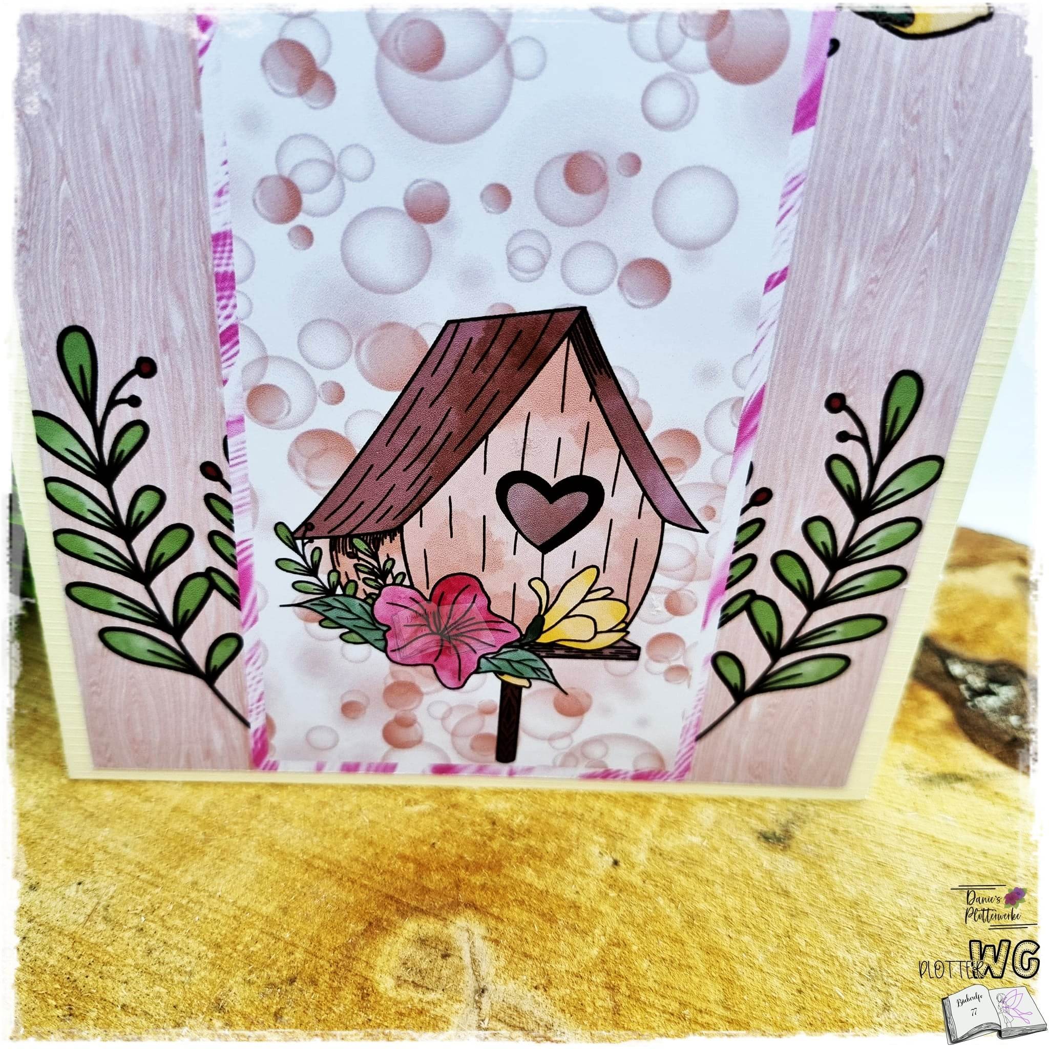 Digiset Vogelhäuschen Plotten, Sublimation, Drucken, Digistamp, Digipaper ! - Sewando