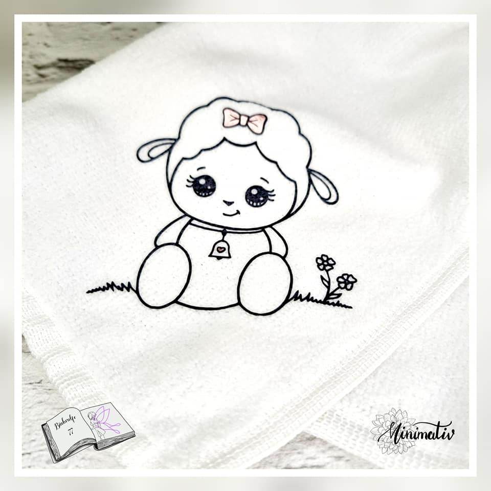 Digiset little sheep Plotten, Sublimation, Drucken, Digistamp, Digipaper - Sewando