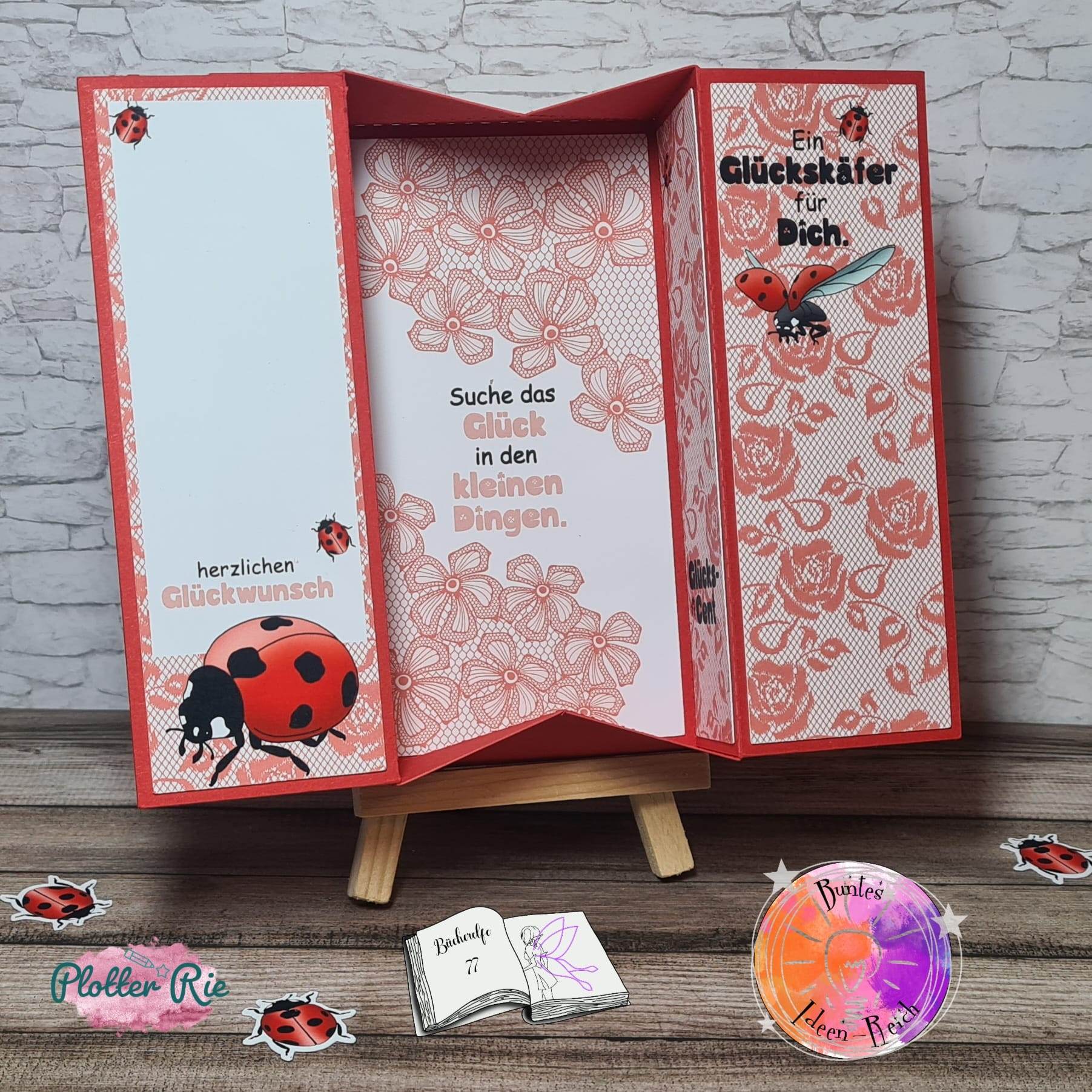 Digiset Marienkäfer Sublimation, Digistamp, Digipaper - Sewando