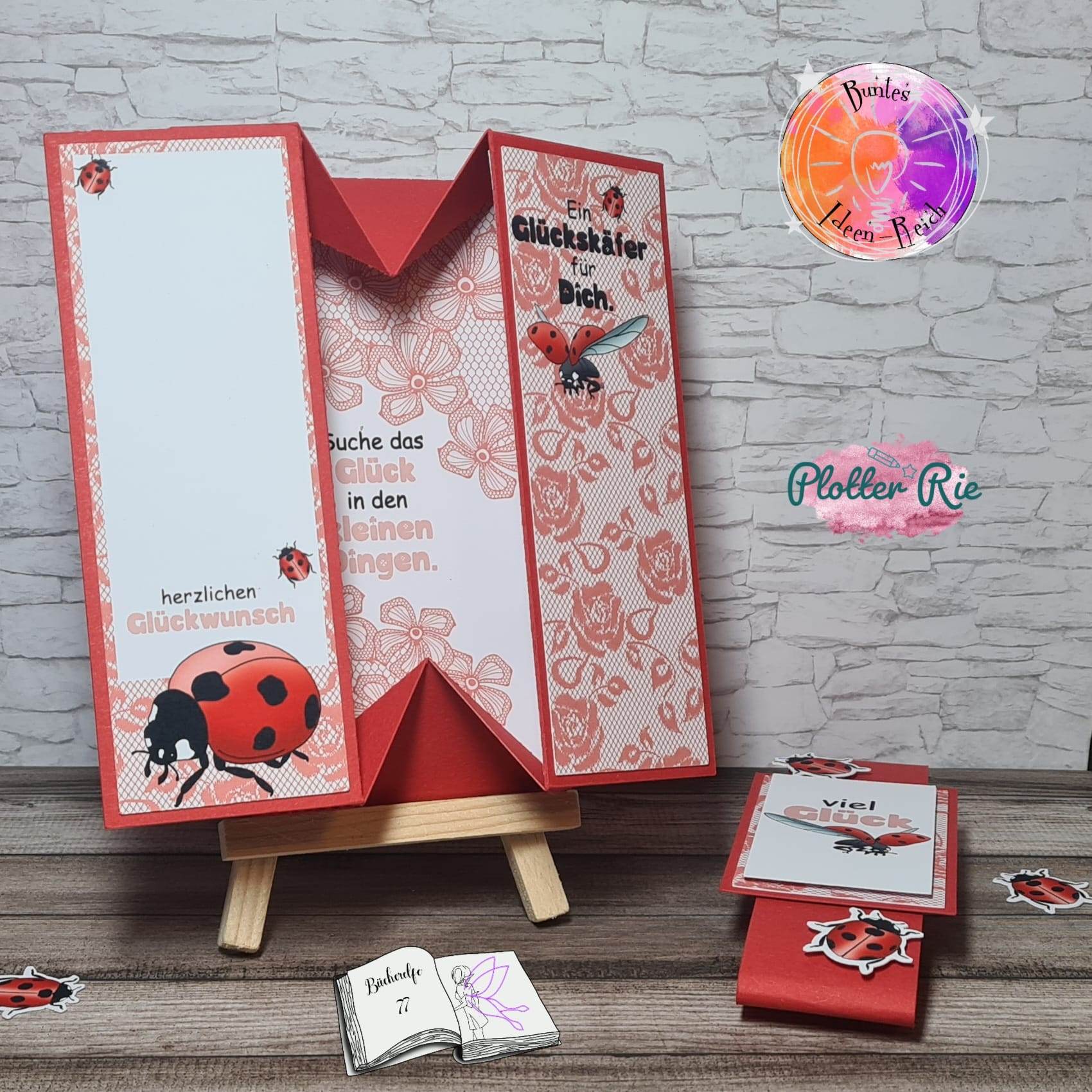 Digiset Marienkäfer Sublimation, Digistamp, Digipaper - Sewando