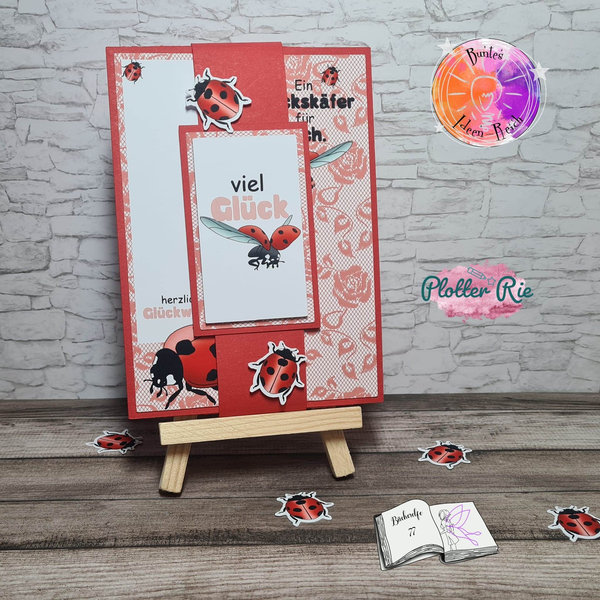 Digiset Marienkäfer Sublimation, Digistamp, Digipaper - Sewando