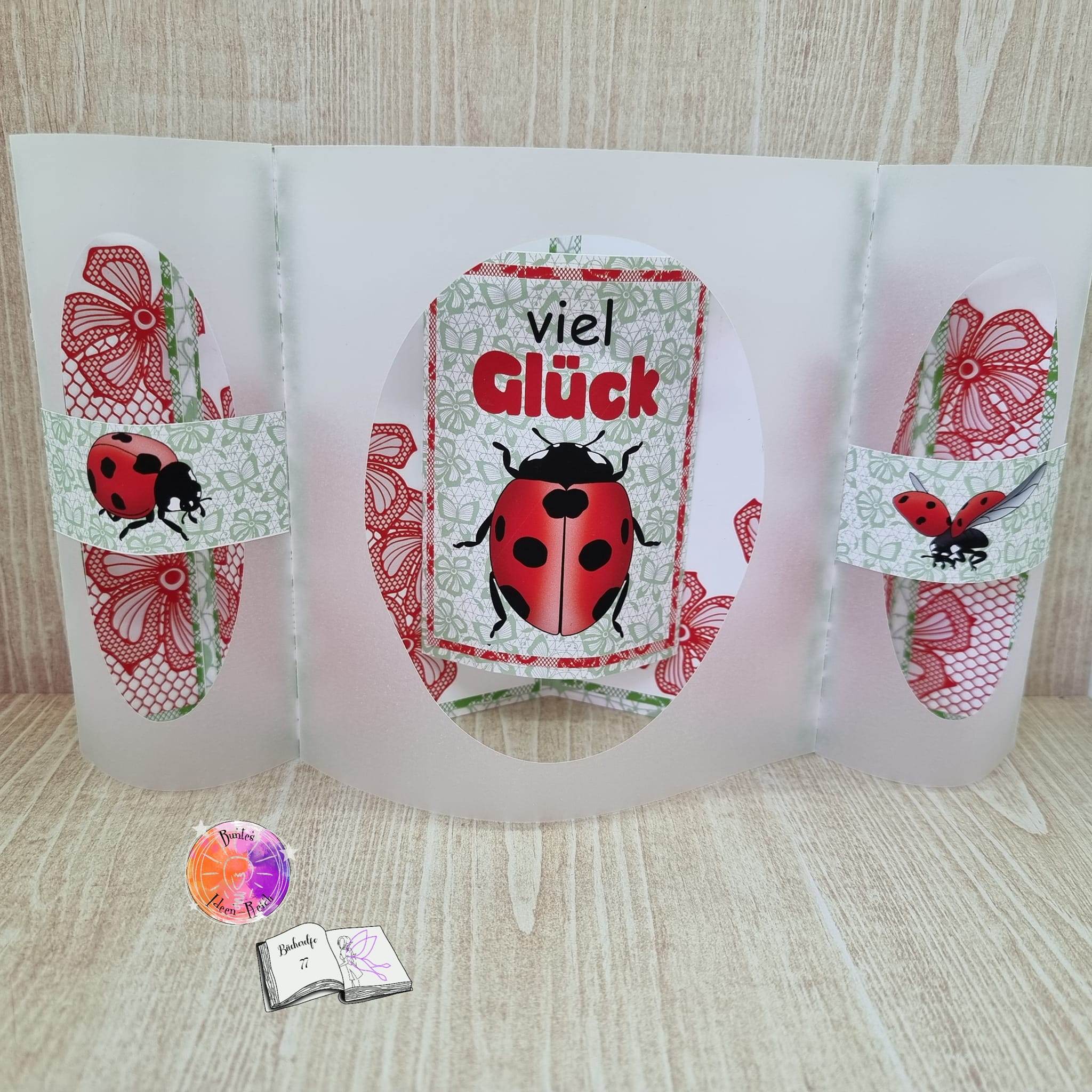 Digiset Marienkäfer Sublimation, Digistamp, Digipaper - Sewando