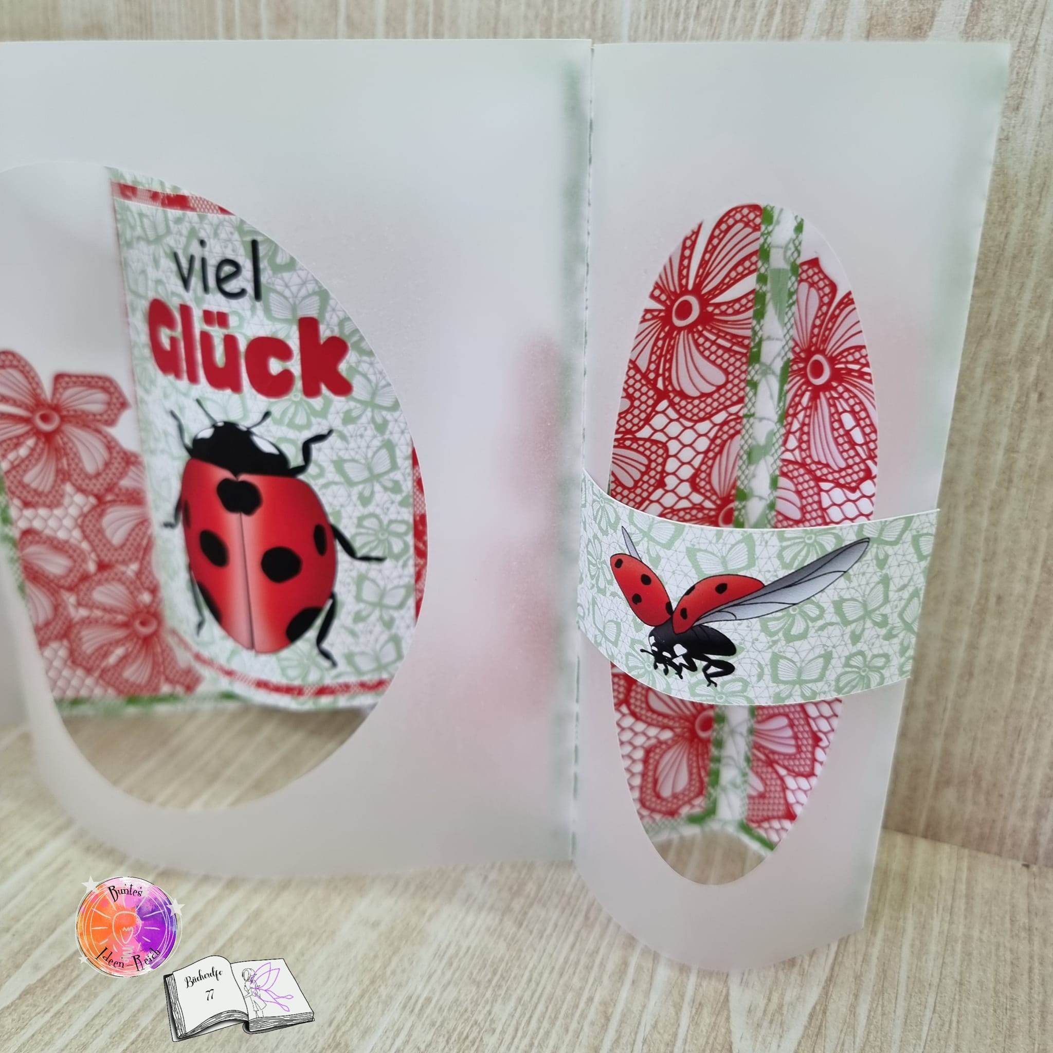 Digiset Marienkäfer Sublimation, Digistamp, Digipaper - Sewando
