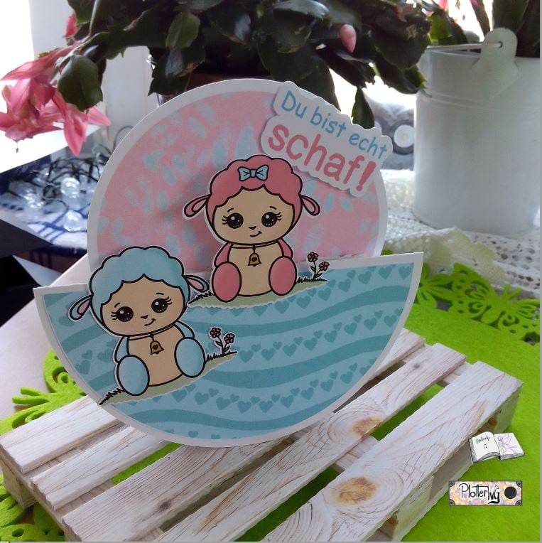Digiset little sheep Plotten, Sublimation, Drucken, Digistamp, Digipaper - Sewando