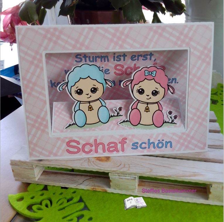 Digiset little sheep Plotten, Sublimation, Drucken, Digistamp, Digipaper - Sewando