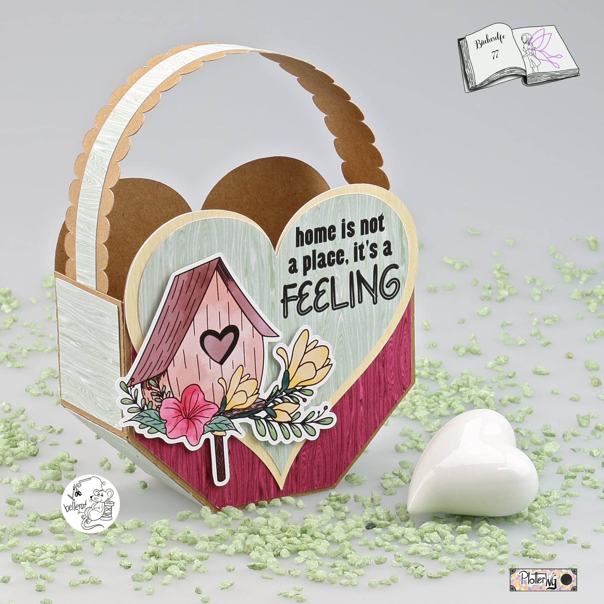 Digiset Vogelhäuschen Plotten, Sublimation, Drucken, Digistamp, Digipaper ! - Sewando