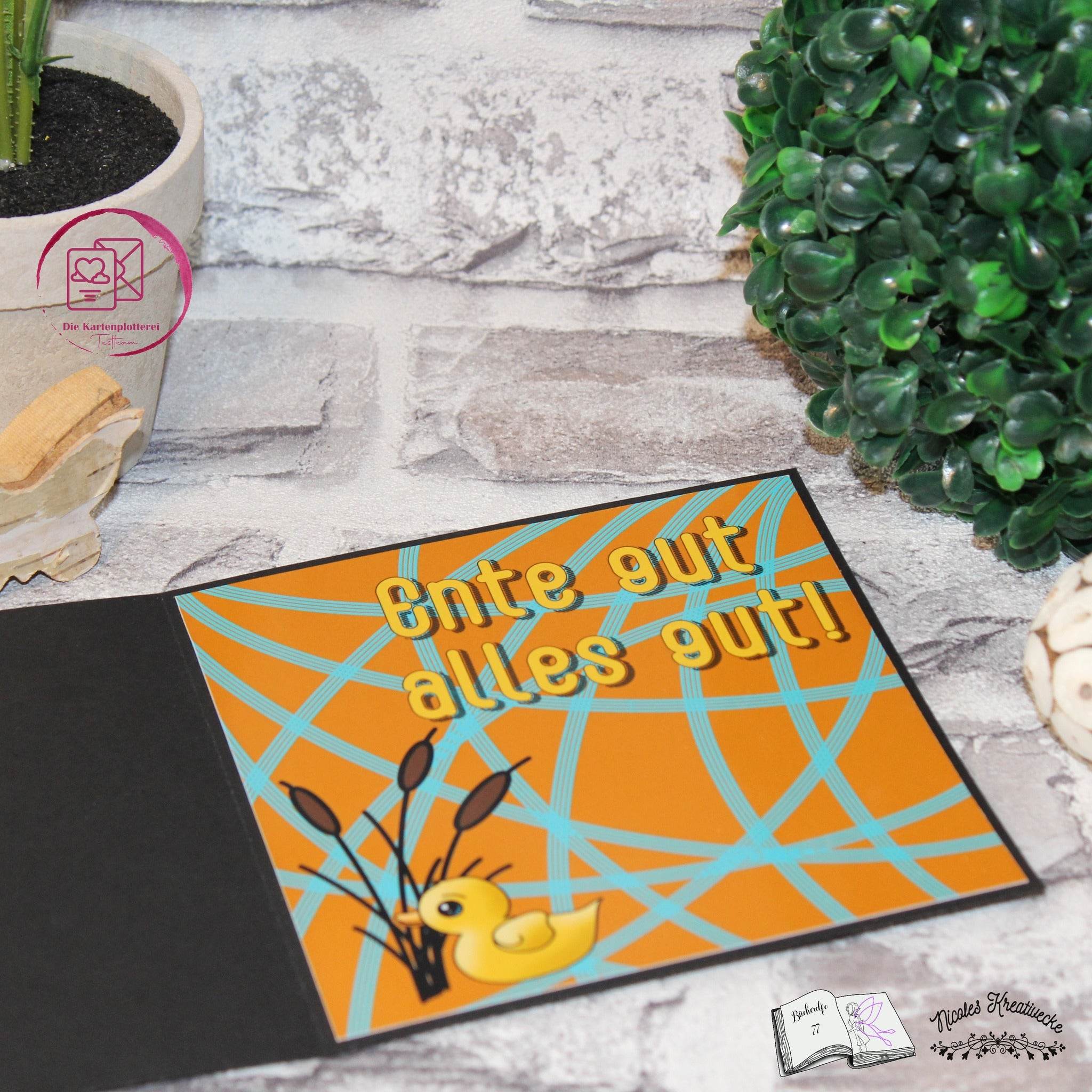 Digiset Ente gut alles gut Plotterdatei, Sublimation, Digistamp, Digipaper - Sewando