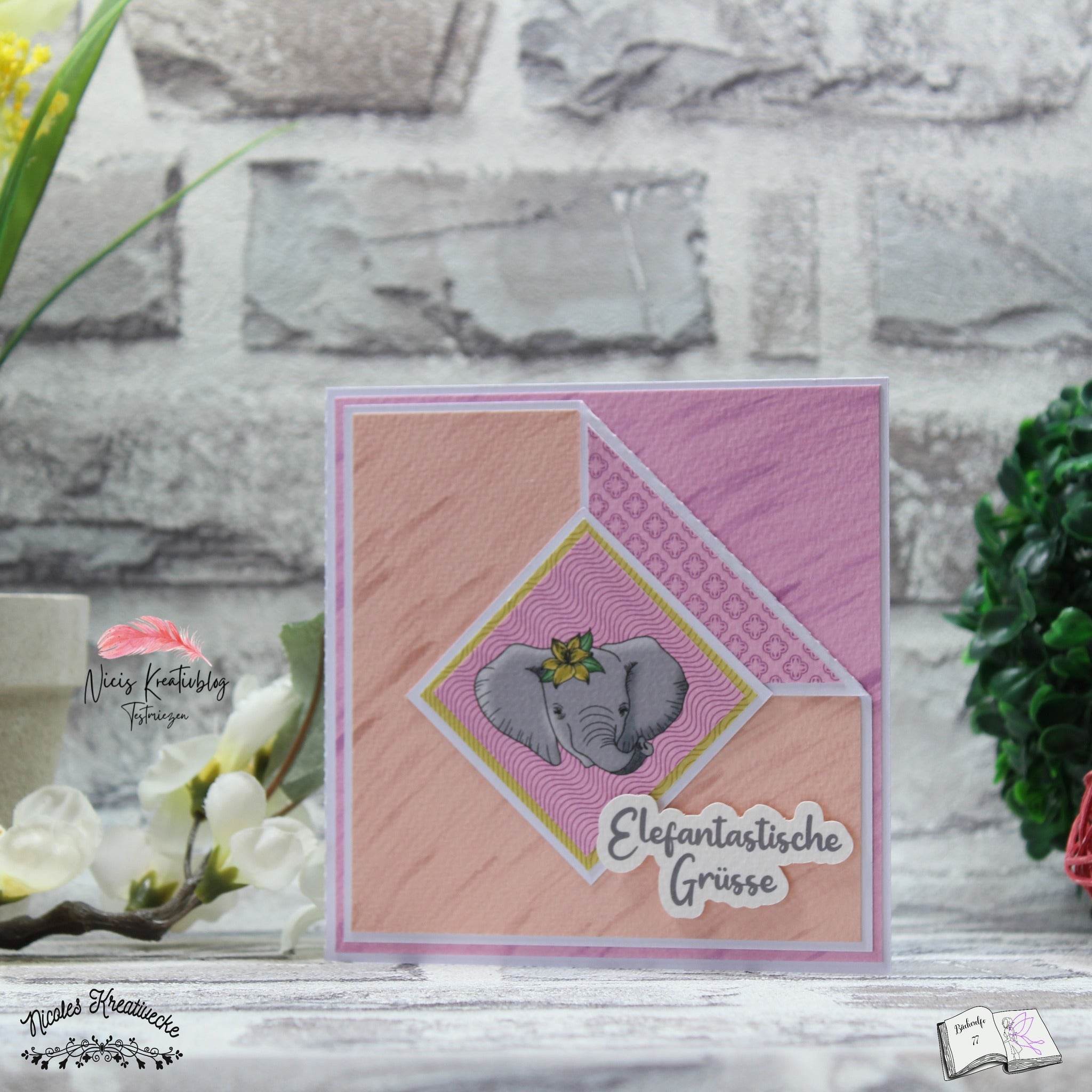 Plotterdatei Elefantenbaby, Sublimation, Digistamp, Digipaper - Sewando