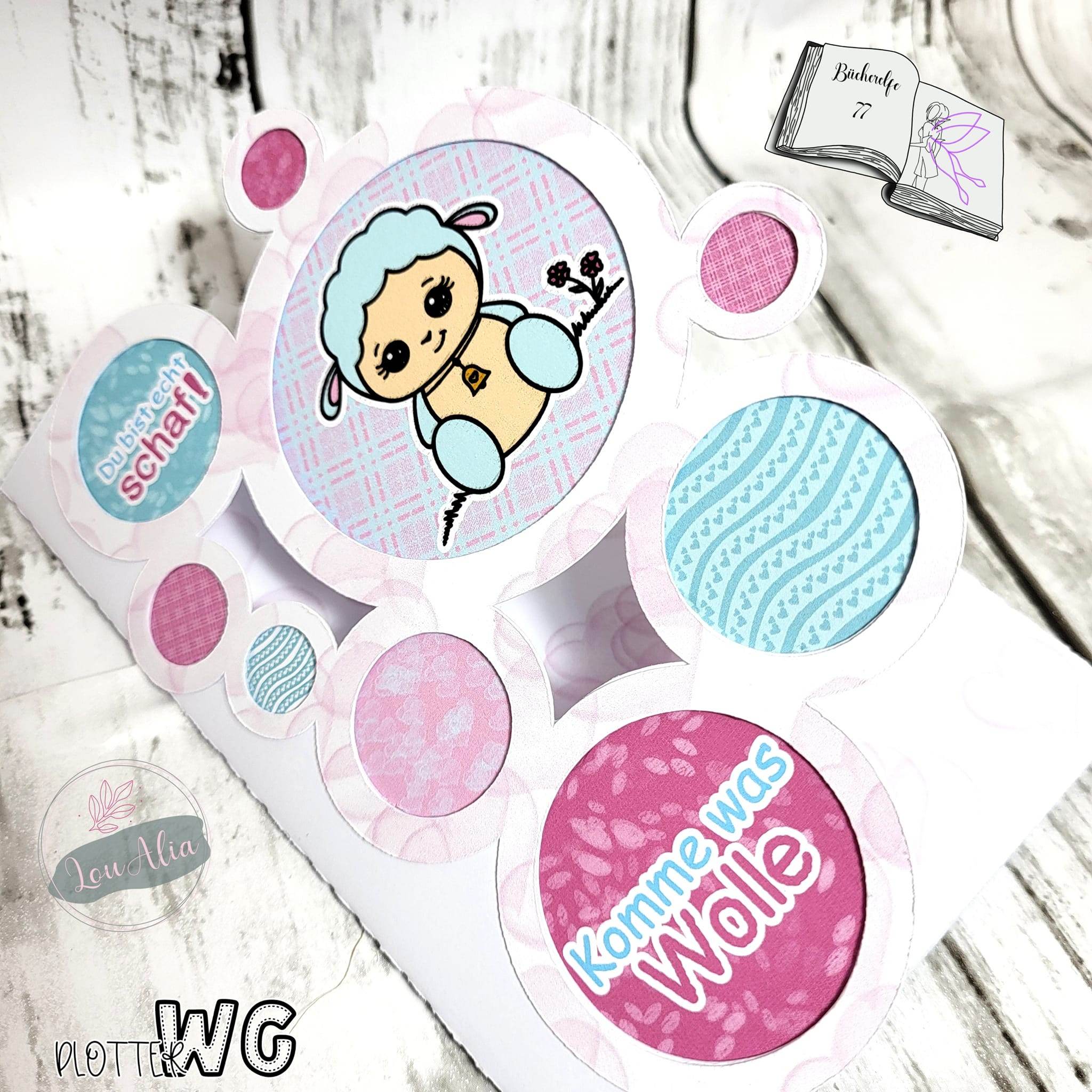 Digiset little sheep Plotten, Sublimation, Drucken, Digistamp, Digipaper - Sewando