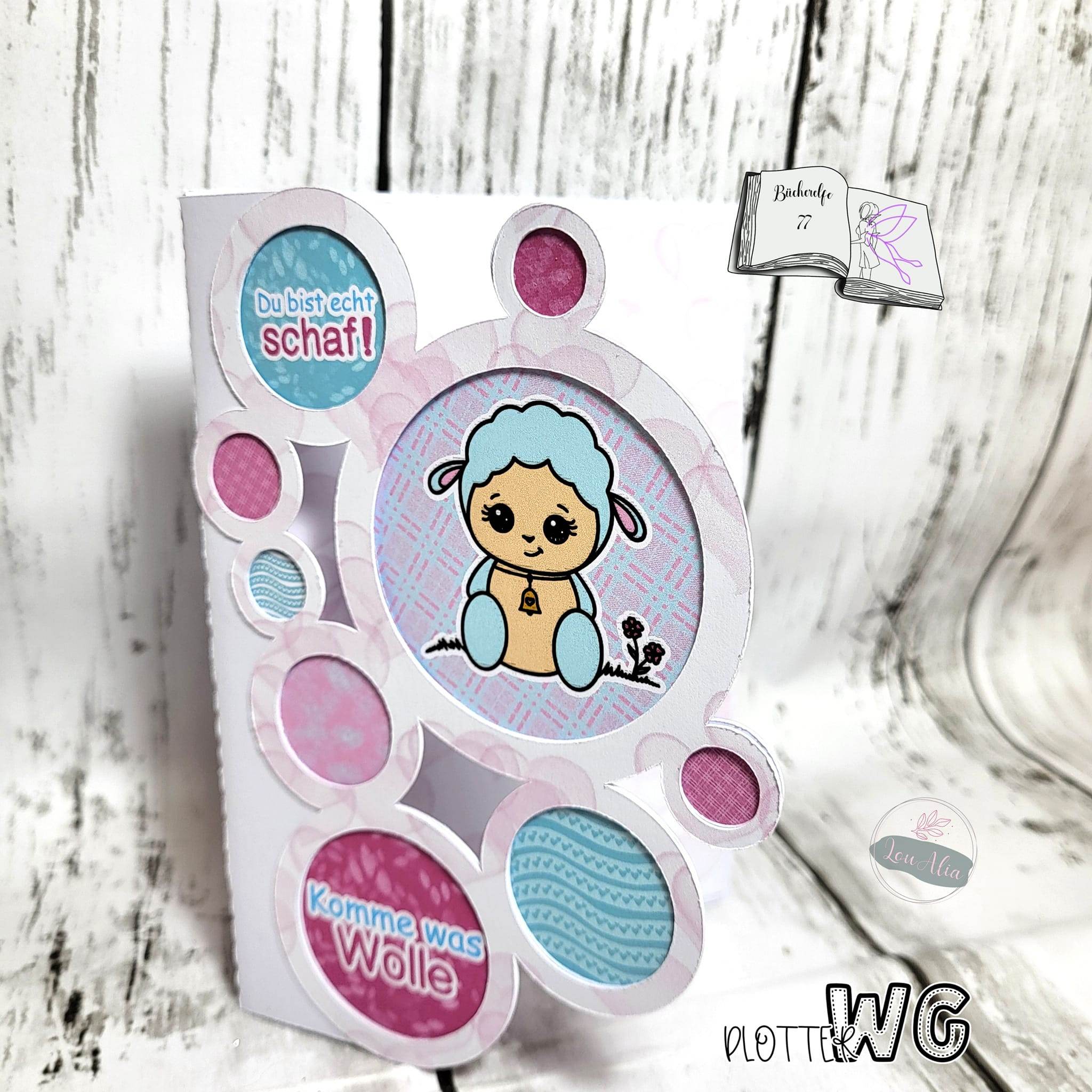 Digiset little sheep Plotten, Sublimation, Drucken, Digistamp, Digipaper - Sewando