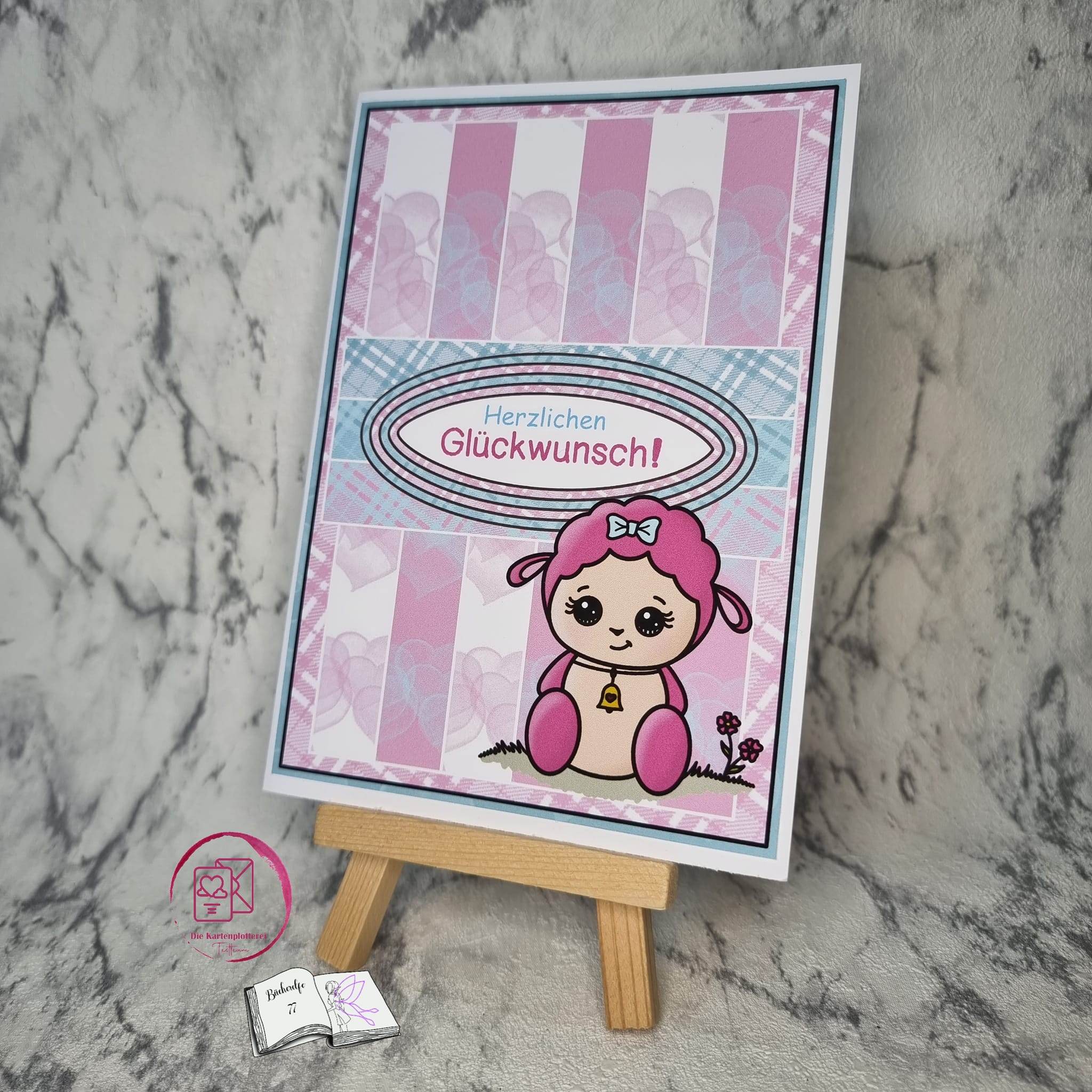 Digiset little sheep Plotten, Sublimation, Drucken, Digistamp, Digipaper - Sewando