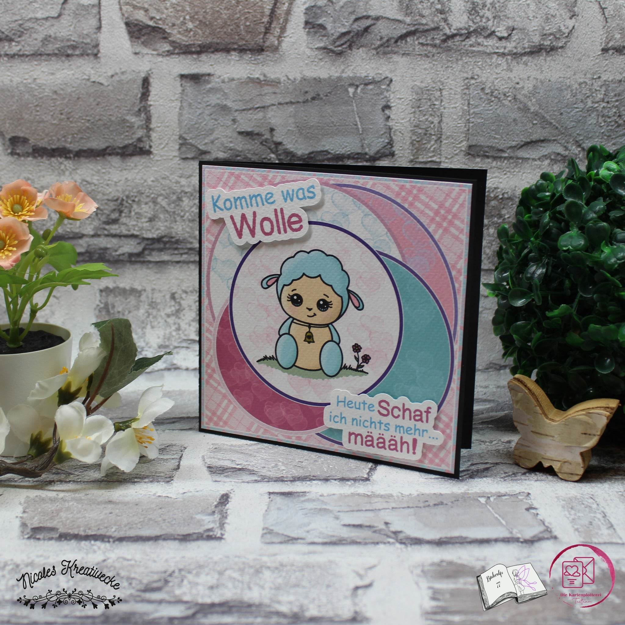 Digiset little sheep Plotten, Sublimation, Drucken, Digistamp, Digipaper - Sewando