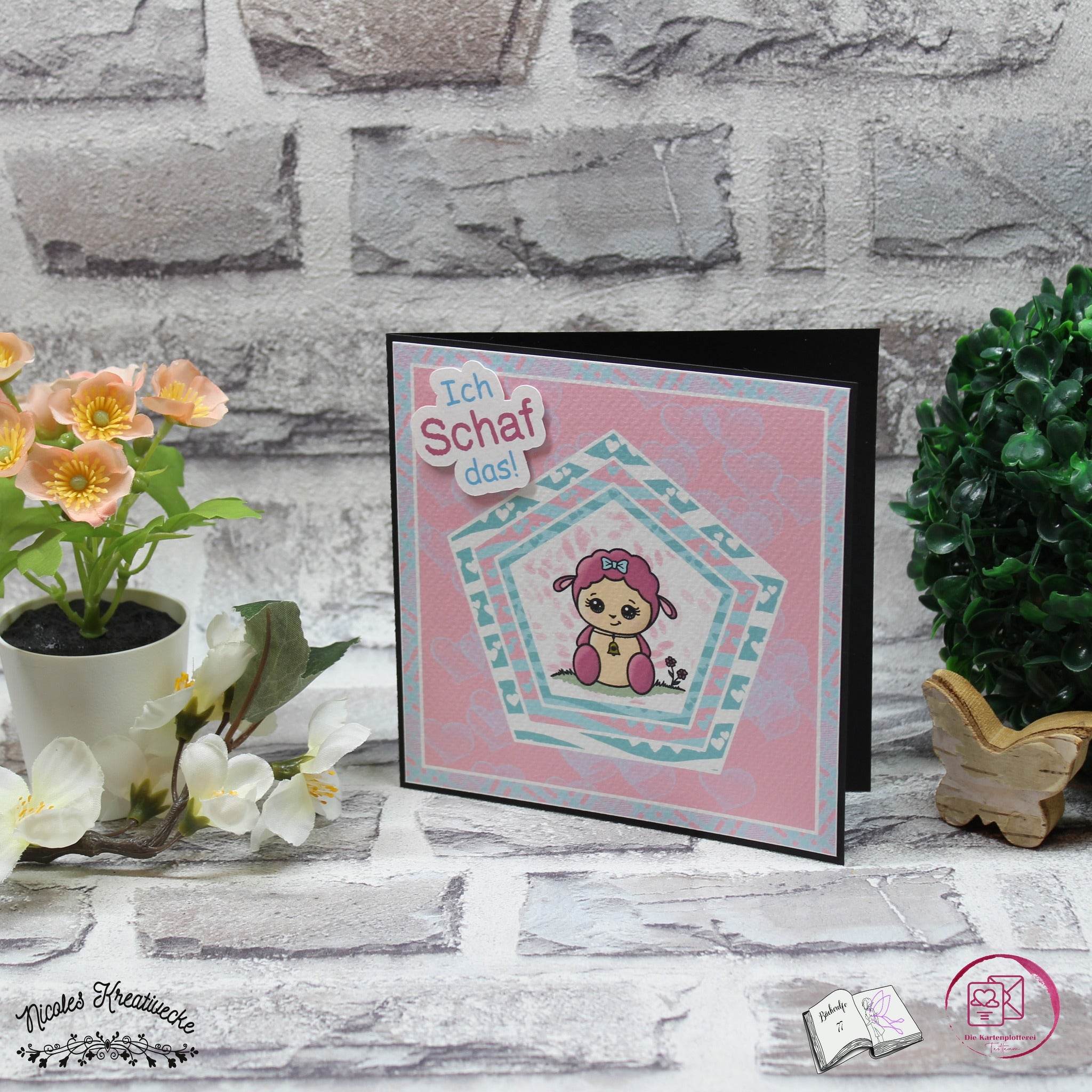 Digiset little sheep Plotten, Sublimation, Drucken, Digistamp, Digipaper - Sewando